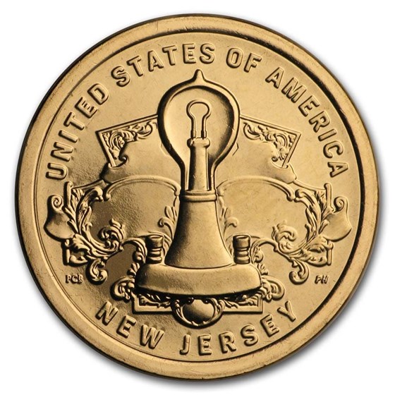 2019-D American Innovation $1 Edisons Light Bulb BU (NJ) 2019-D American Innovation $1 Edisons Light Bulb BU (NJ)